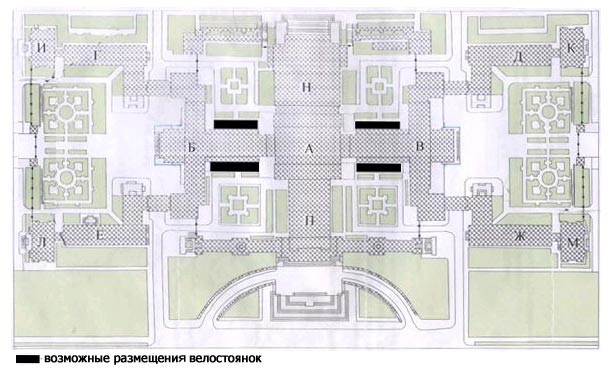 Проект ИГ велостоянок на "балконах" в нижних двориках ГЗ